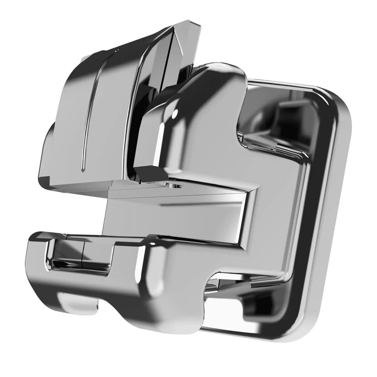 Icon Self-Ligating Metal Brackets, Std, 0.022", L4R, 5/Pk. Low profile for patient comfort