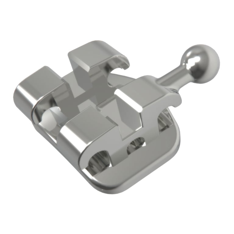Lucchesi Sub-Slot Metal Brackets, Mini Twin MBT 0.022" (Hook on 3,4,5), 20/Kit. Low friction