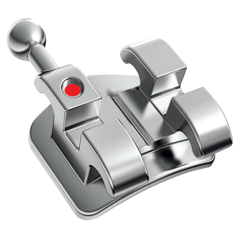 Mini Maxx S Metal Brackets, MBT 0.018" (Hook on 3,4,5), 20/Kit. Low profile for patient comfort