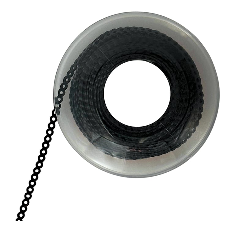 Ortho Shop 15ft Elastomeric Power Chain, Continuous, Black, Single Spool. High elasticity superior