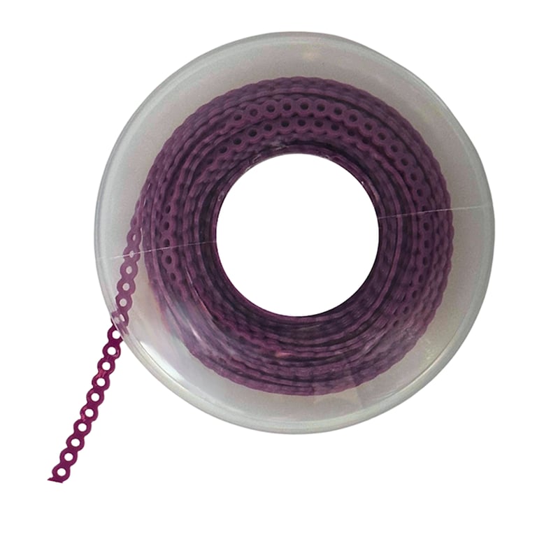 Ortho Shop 15ft Elastomeric Power Chain, Continuous, Light Purple, Single Spool. High elasticity