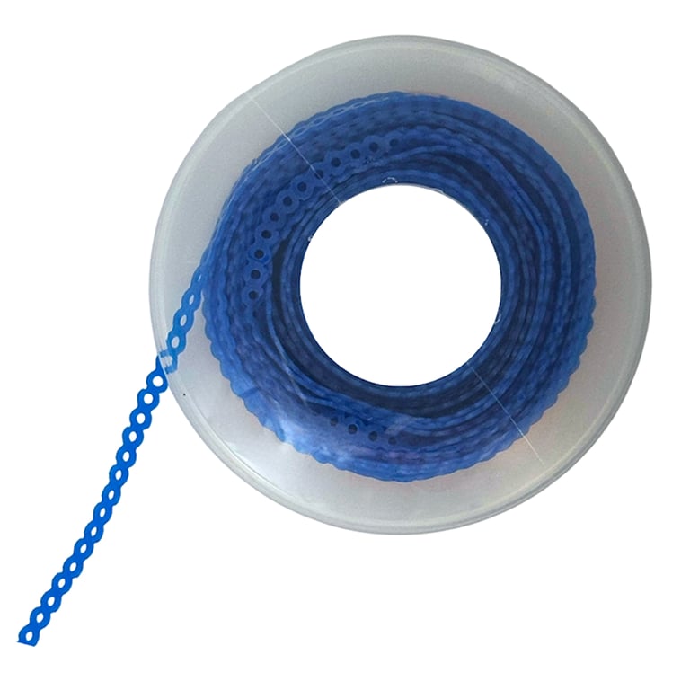 Ortho Shop 15ft Elastomeric Power Chain, Continuous, Blue, Single Spool. High elasticity superior