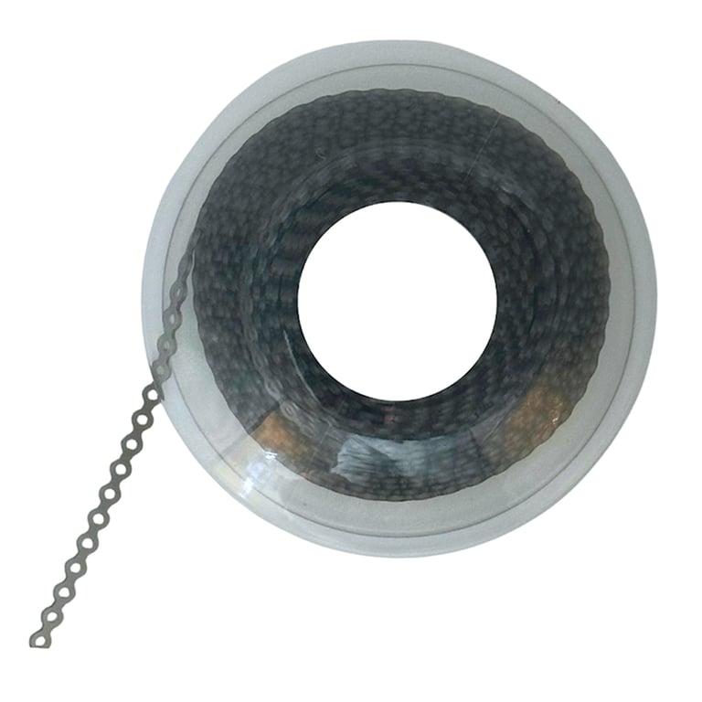 Ortho Shop 15ft Elastomeric Power Chain, Short, Silver, Single Spool. High elasticity superior