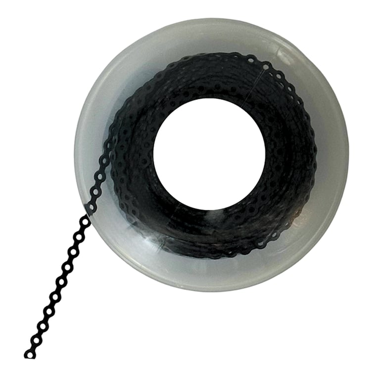 Ortho Shop 15ft Elastomeric Power Chain, Long, Black, Single Spool. High elasticity superior