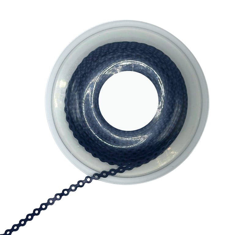 Ortho Shop 15ft Elastomeric Power Chain, Short, Navy Blue, 1/Pk. High elasticity, superior memory