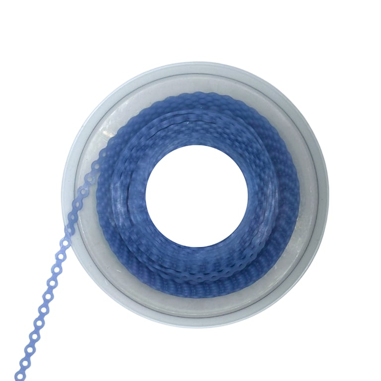 Ortho Shop 15ft Elastomeric Power Chain, Short, Light Blue Pearl, 1/Pk. High elasticity, superior