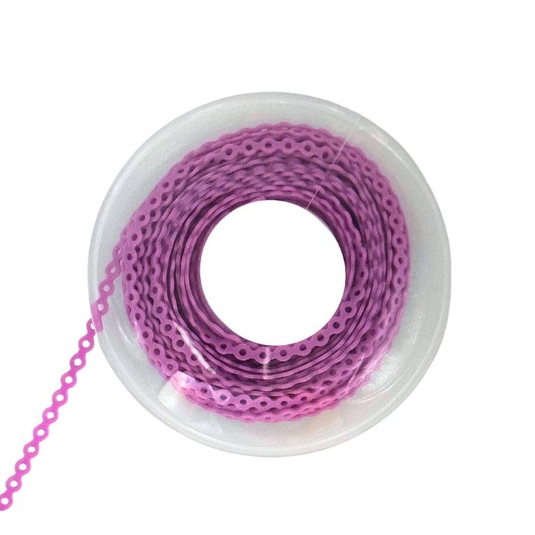 Ortho Shop 15ft Elastomeric Power Chain, Short, Lilac, 1/Pk. High elasticity, superior memory