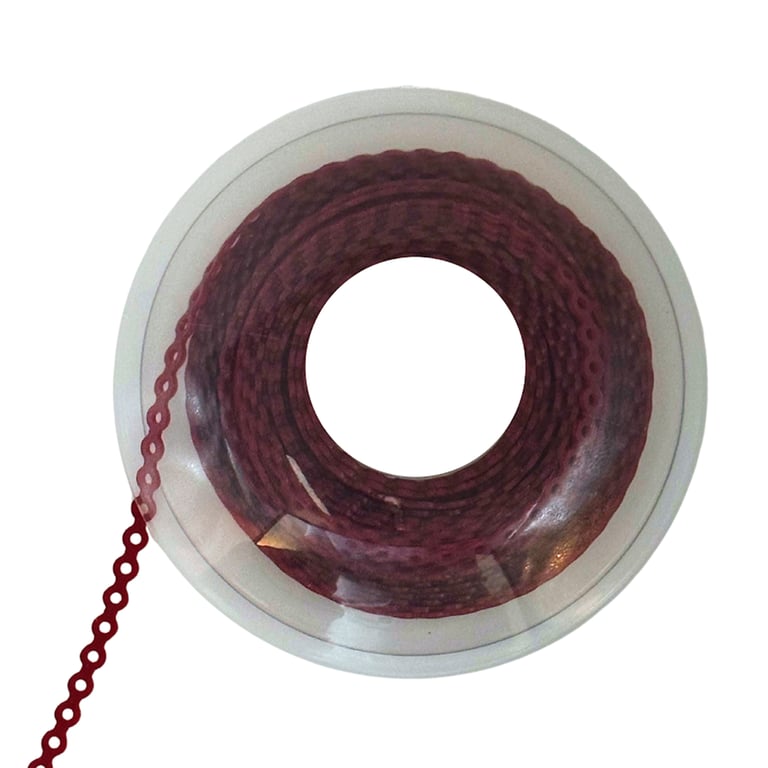Ortho Shop 15ft Elastomeric Power Chain, Short, Burgundy, 1/Pk. High elasticity, superior memory