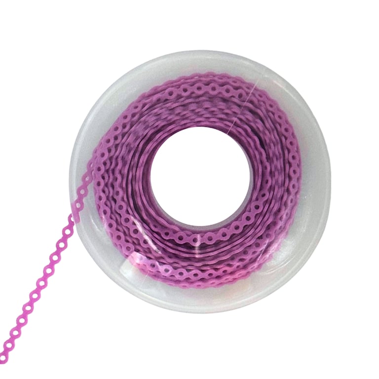Ortho Shop 15ft Elastomeric Power Chain, Long, Lilac, 1/Pk. High elasticity, superior memory
