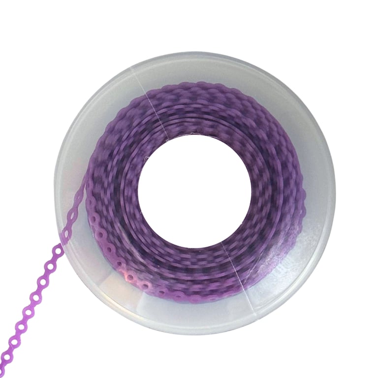Ortho Shop 15ft Elastomeric Power Chain, Long, Violet, 1/Pk. High elasticity, superior memory