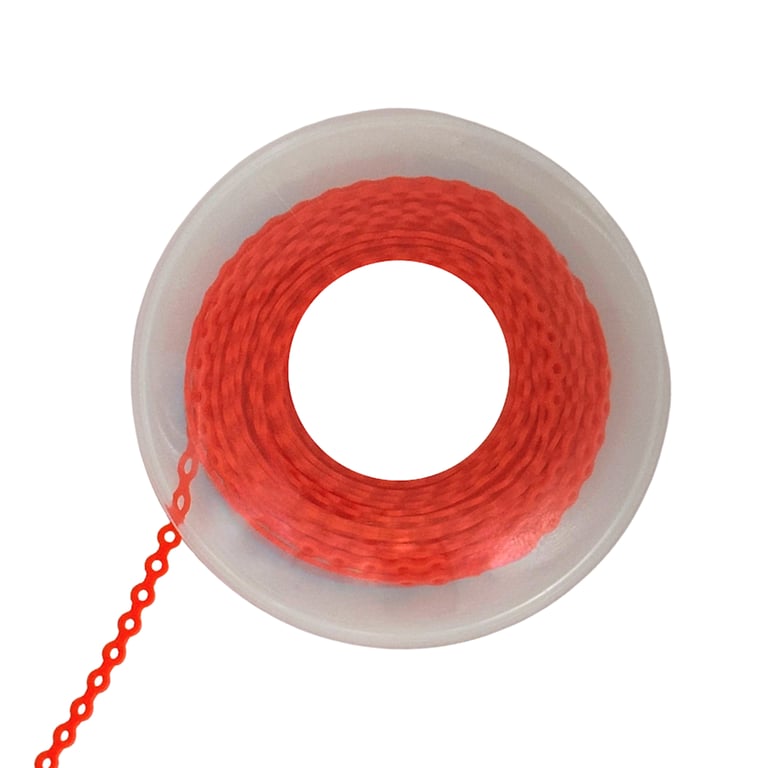 Ortho Shop 15ft Elastomeric Power Chain, Long, Dark Orange, 1/Pk. High elasticity, superior memory
