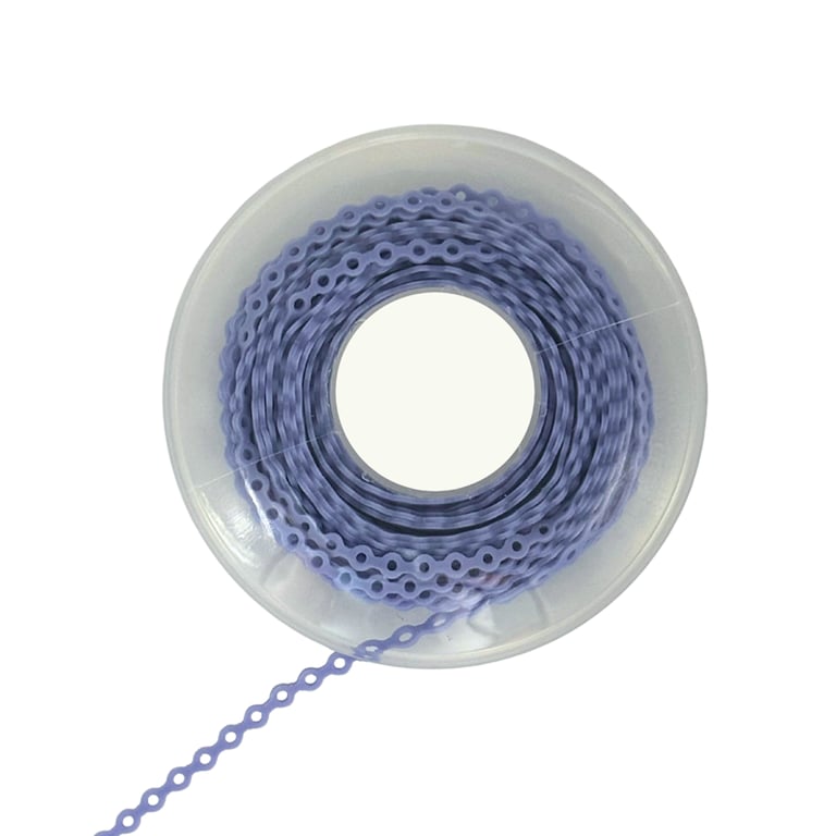 Ortho Shop 15ft Elastomeric Power Chain, Long, Periwinkle, 1/Pk. High elasticity, superior memory