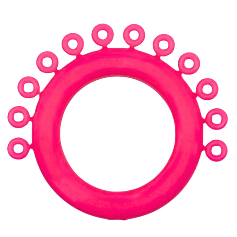 Ortho Shop Mini Ring Ligature Ties, Neon Pink, 1200/Pk. Strong and durable latex-free ties made