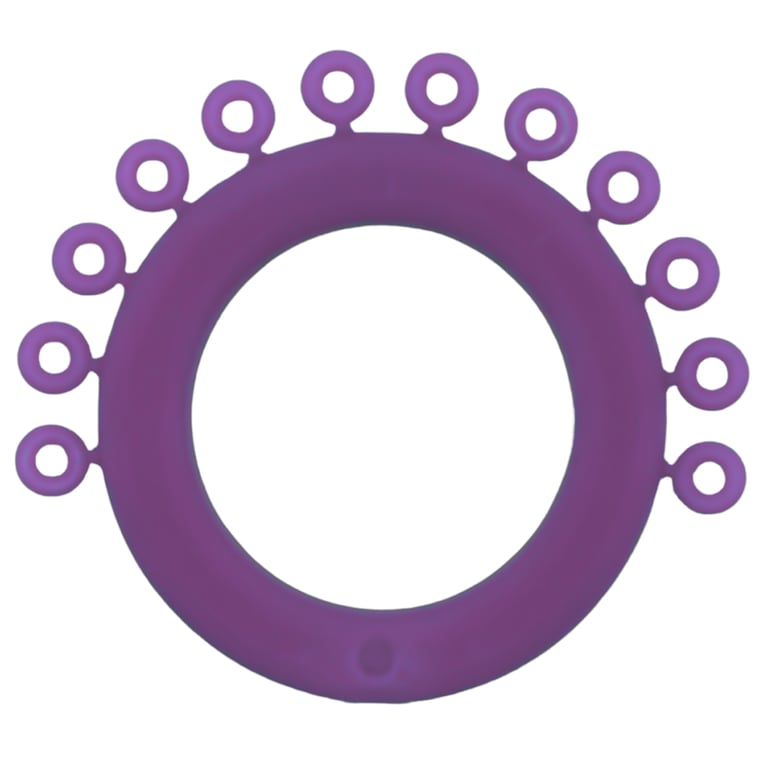 Ortho Shop Mini Ring Ligature Ties, Light Purple, 1200/Pk. Strong and durable latex-free ties made