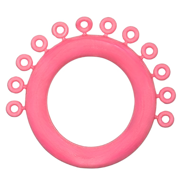 Ortho Shop Mini Ring Ligature Ties, Bubblegum, 1200/Pk. Strong and durable latex-free ties made