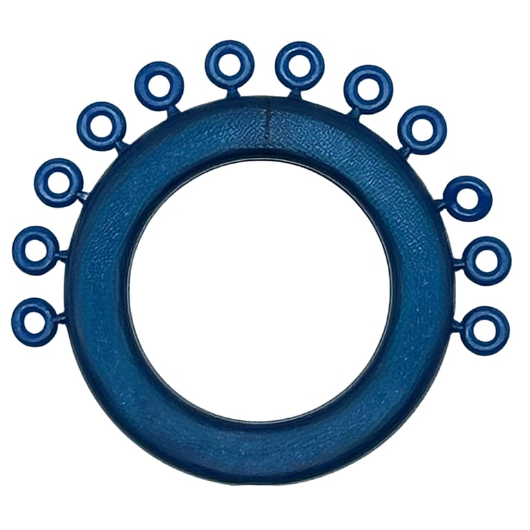 Ortho Shop Mini Ring Ligature Ties, Metallic Blue, 1200/Pk. Strong and durable latex-free ties