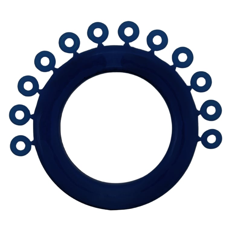 Ortho Shop Mini Ring Ligature Ties, Navy Blue, 1200/Pk. Strong and durable latex-free ties made