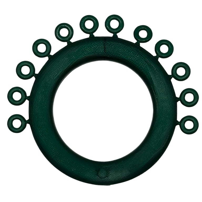 Ortho Shop Mini Ring Ligature Ties, Metallic Green, 1200/Pk. Strong and durable latex-free ties