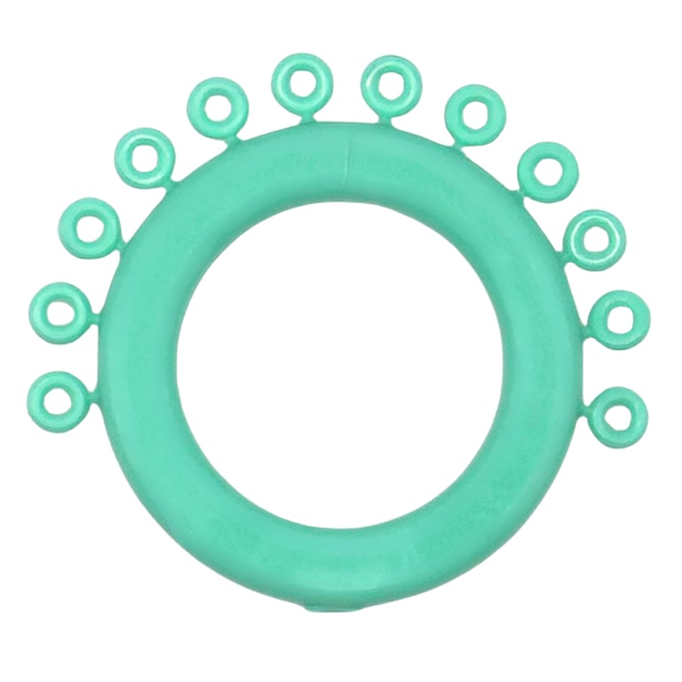 Ortho Shop Mini Ring Ligature Ties, Mint Green, 1200/Pk. Strong and durable latex-free ties made