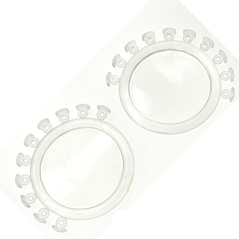 Ortho Shop Bumper Guard Elastic Ligature Ties, Clear, 100/Pk. Strong and durable latex-free ties