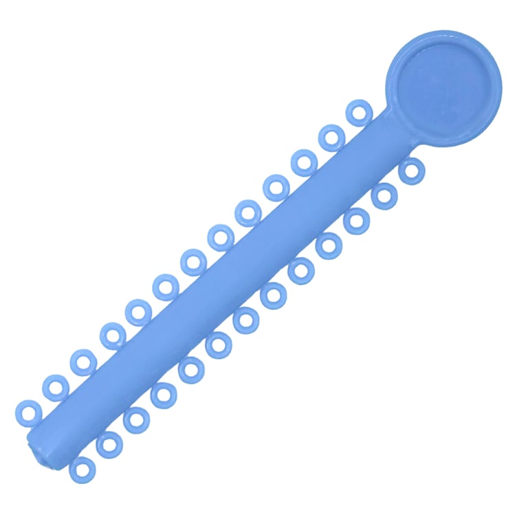 Ortho Shop America Elastic Ligature Ties, Light Blue, 1040/Pk. Strong and durable polyurethane