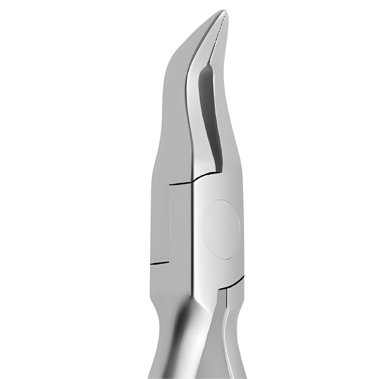 Ortho Shop Stainless Steel Weingart Plier, Angled, 1/Pk. Fine tips are rounded for safety