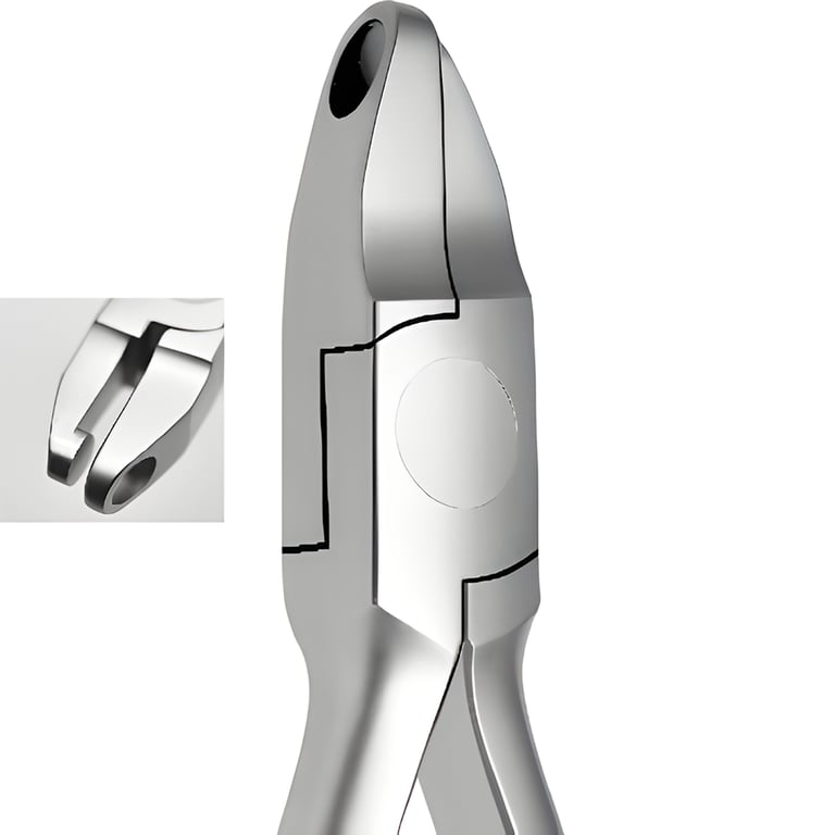 Ortho Shop Stainless Steel Hole Punch Aligner Plier, 1/Pk. Creates precise half-moon cutouts