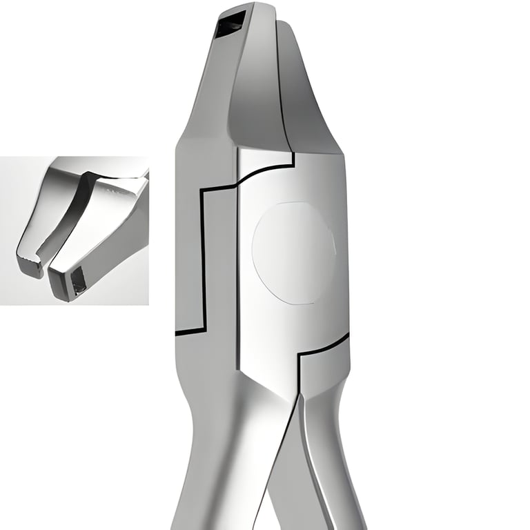 Ortho Shop Stainless Steel Horizontal Aligner Plier, 1/Pk. Produces a horizontal indentation