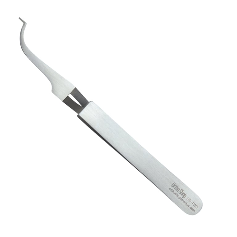 Ortho Shop Stainless Steel Keats Buccal Tube Tweezers, Reverse Action, 1/Pk. Sized for easy tube