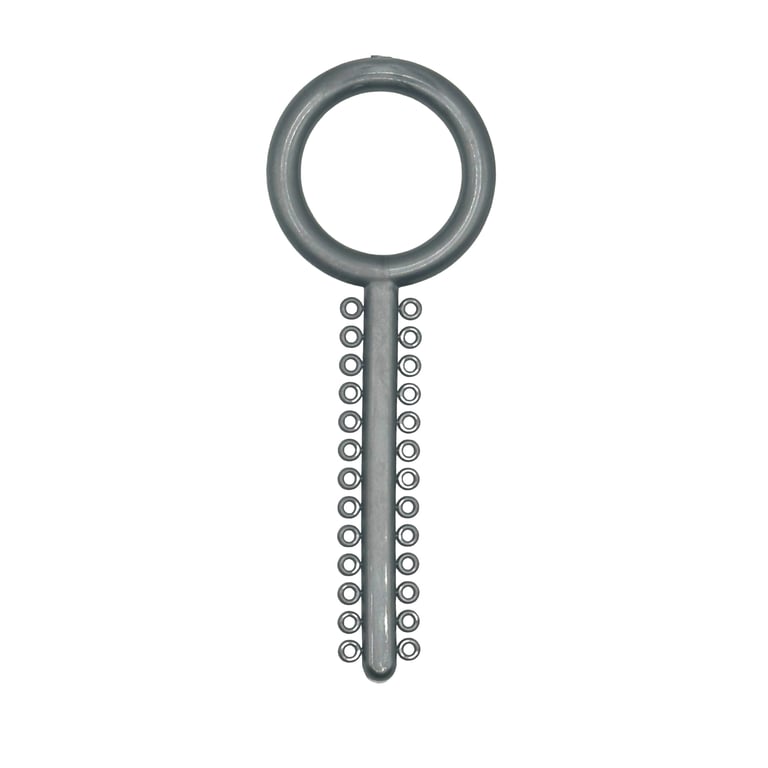 Ortho Shop .120" Diameter Elastic Ligature Ring Ties, Silver, 1040/Pk. Resists fading and fits