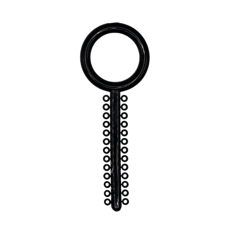 Ortho Shop .120" Diameter Elastic Ligature Ring Ties, Black, 1040/Pk. Resists fading and fits