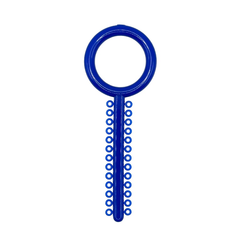 Ortho Shop .120" Diameter Elastic Ligature Ring Ties, Blue, 1040/Pk. Resists fading and fits