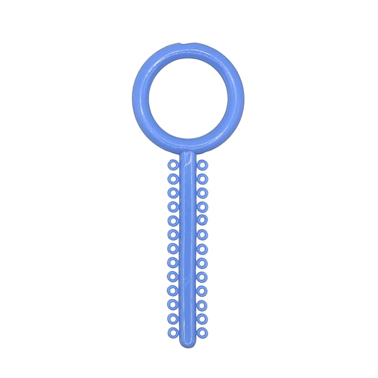 Ortho Shop .120" Diameter Elastic Ligature Ring Ties, Light Blue, 1040/Pk. Resists fading and fits