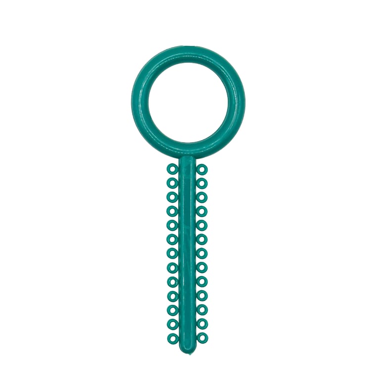 Ortho Shop .120" Diameter Elastic Ligature Ring Ties, Sea Green, 1040/Pk. Resists fading and fits