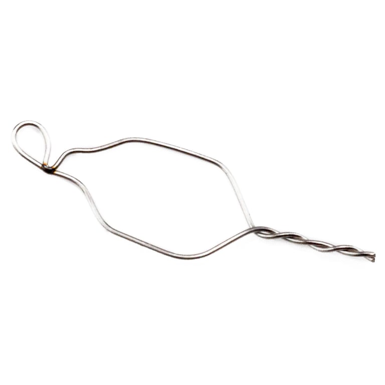 Ortho Shop Preformed Stainless Steel Koby Ties, Shorty .010", 100/Pk. Features spot-welded hooks