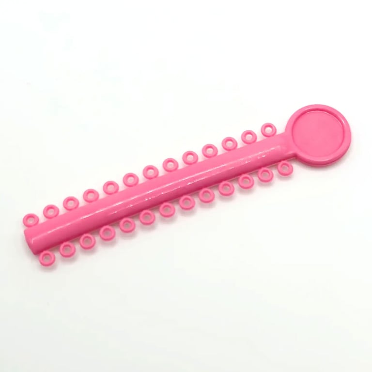 Ortho Shop Ligature Ties, Bubblegum, 1040/Pk. Resists Fading and fits easily under bracket tie