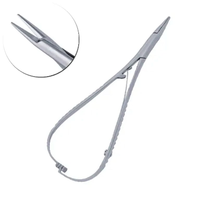 Orthodentalusa Corp OrthodentalUsaCorp Mathieu Stainless Steel Needle Holder, Delicate, 1/Pk
