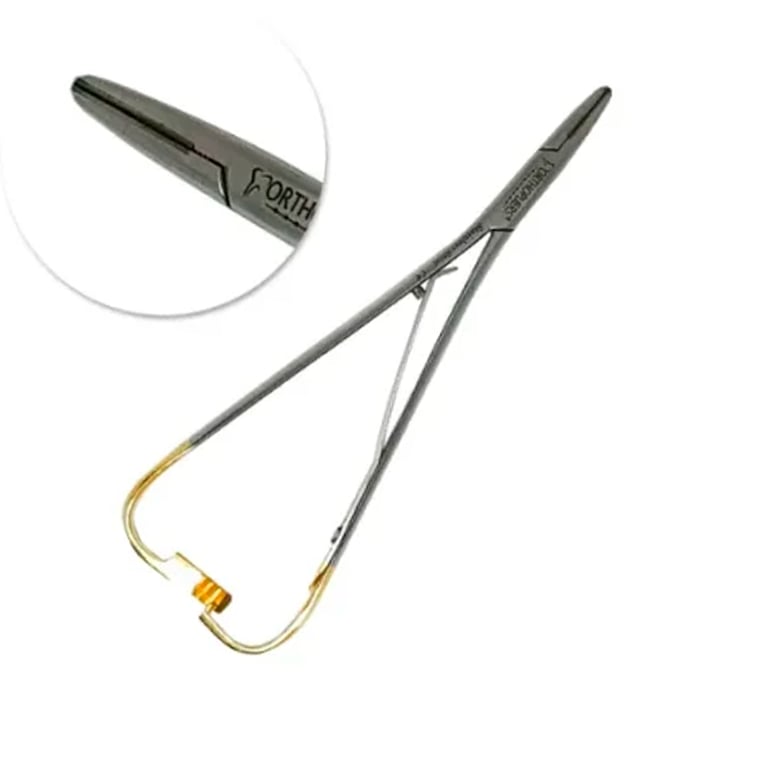Orthodentalusa Corp OrthodentalUsaCorp Mathieu Stainless Steel Needle Holder with Tungsten (861XP)