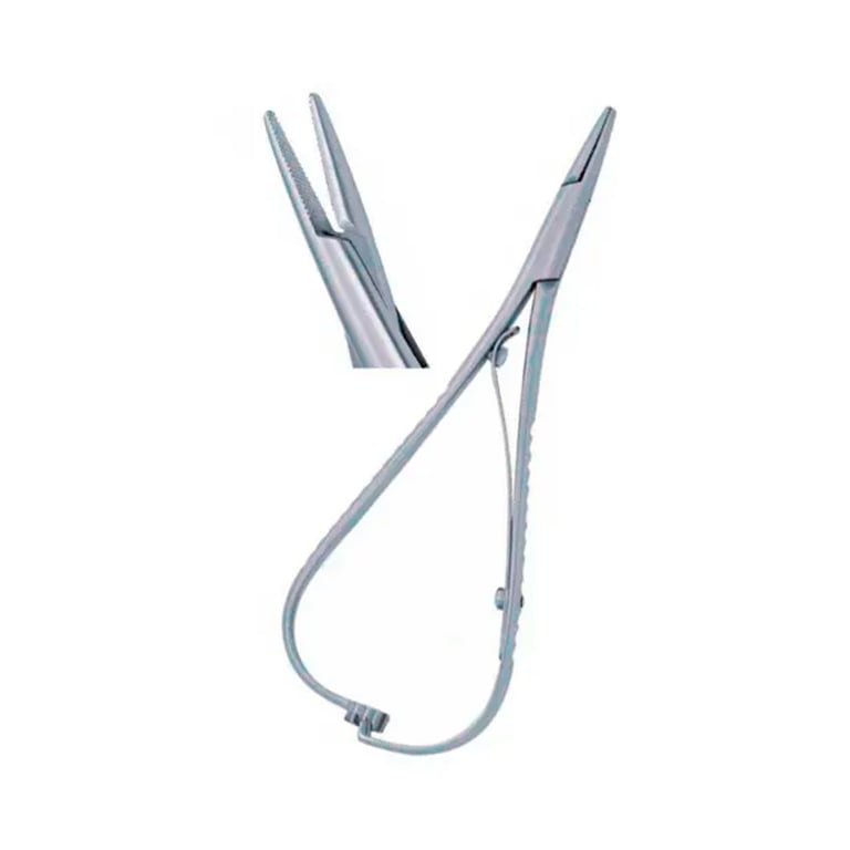 Orthodentalusa Corp OrthodentalUsaCorp 14cm Mathieu Stainless Steel Needle Holder, Narrow Fine