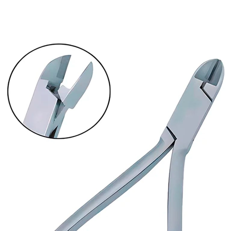 OrthodentalUsaCorp 12.5cm Stainless Steel Ligature and Pin Cutter, Straight, 1/Pk. Features