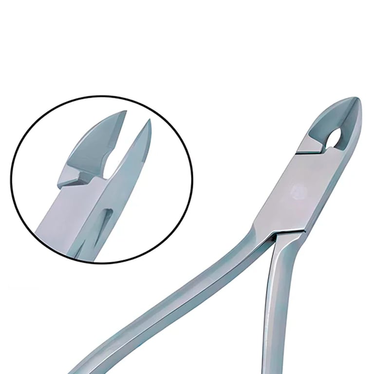 OrthodentalUsaCorp 12.5cm Stainless Steel Micro Ligature and Pin Cutter, 7° Angled, 1/Pk. Features
