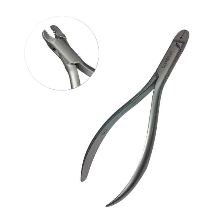 OrthodentalUsaCorp Stainless Steel Lingual Arch Forming Plier, Grooved Jaw, 1/Pk. Designed