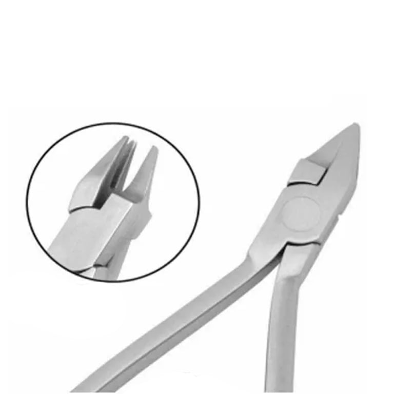 OrthodentalUsaCorp 12.5cm Stainless Steel Three-Jaw Plier, 1/Pk. Designed with finely tapered