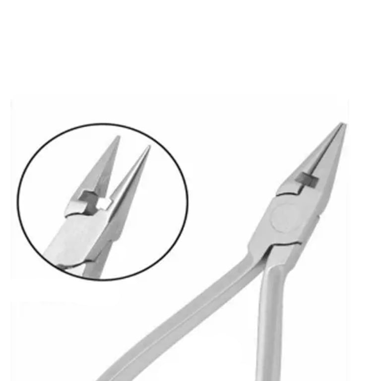 OrthodentalUsaCorp 12cm Stainless Steel Light Wire Bending Plier with Cutter, 1/Pk. Features