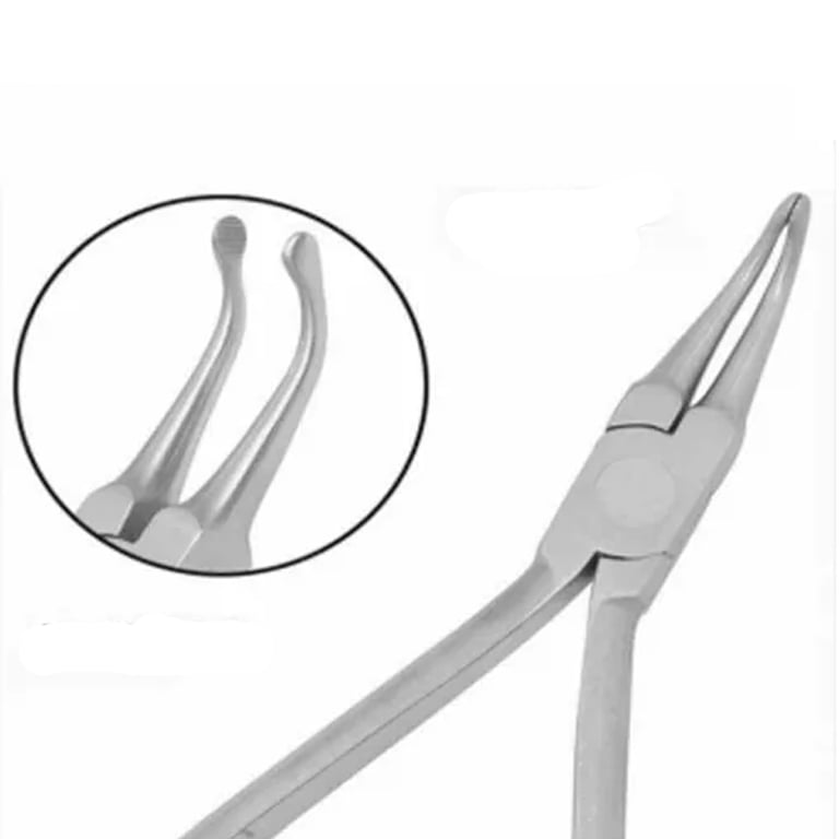 OrthodentalUsaCorp 12.5cm How Stainless Steel Angled Utility Plier, 1/Pk. Designed with fine