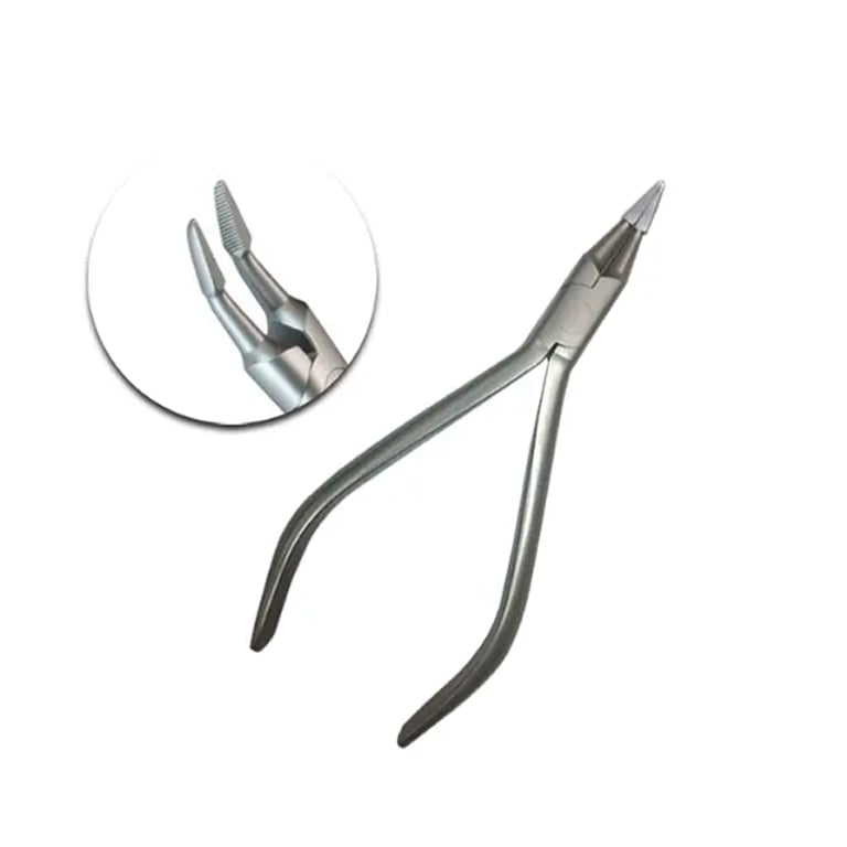OrthodentalUsaCorp Small Weingart Plier, 20° Angle, 1/Pk. Designed with slim, tapered serrated