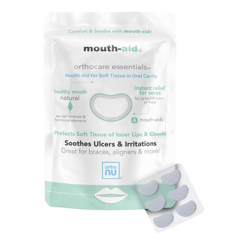 mouth-aid Mouth Sore and Ulcer Oral Relief, 6/Pk. Relief for mouth sores and ulcers that stays