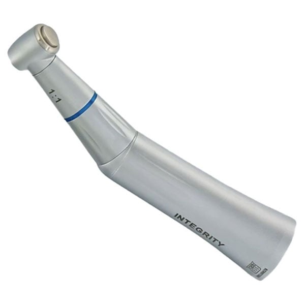 Integrity Euro 1:1 Contra Angle. Push-button chuck for RA burs. Idea for cavity and crown