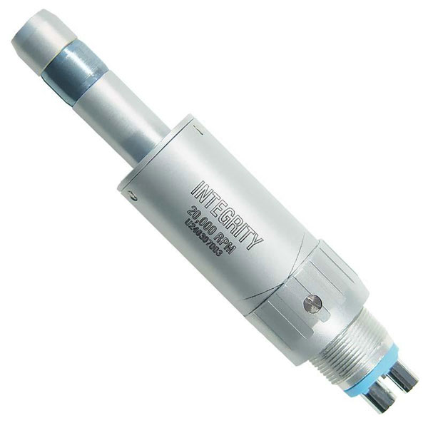 Integrity Motor - 20,000 RPM E-Type Reversible Air Motor. Low speed, 4-hole. Air-driven motors