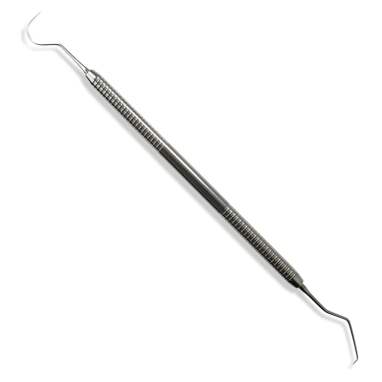 Osung #5W Double End Explorer with a Stainless Steel Handle. This Wire-like Type Explorer type has